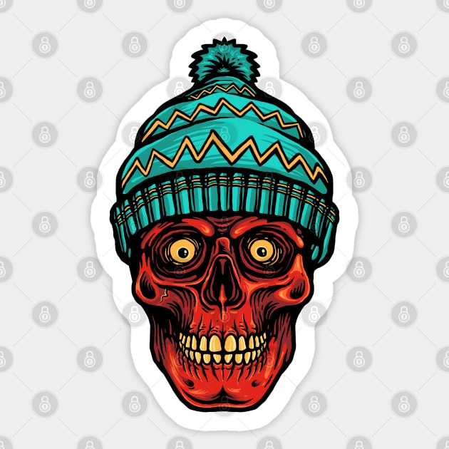 Winter Skull Sticker by Stayhoom